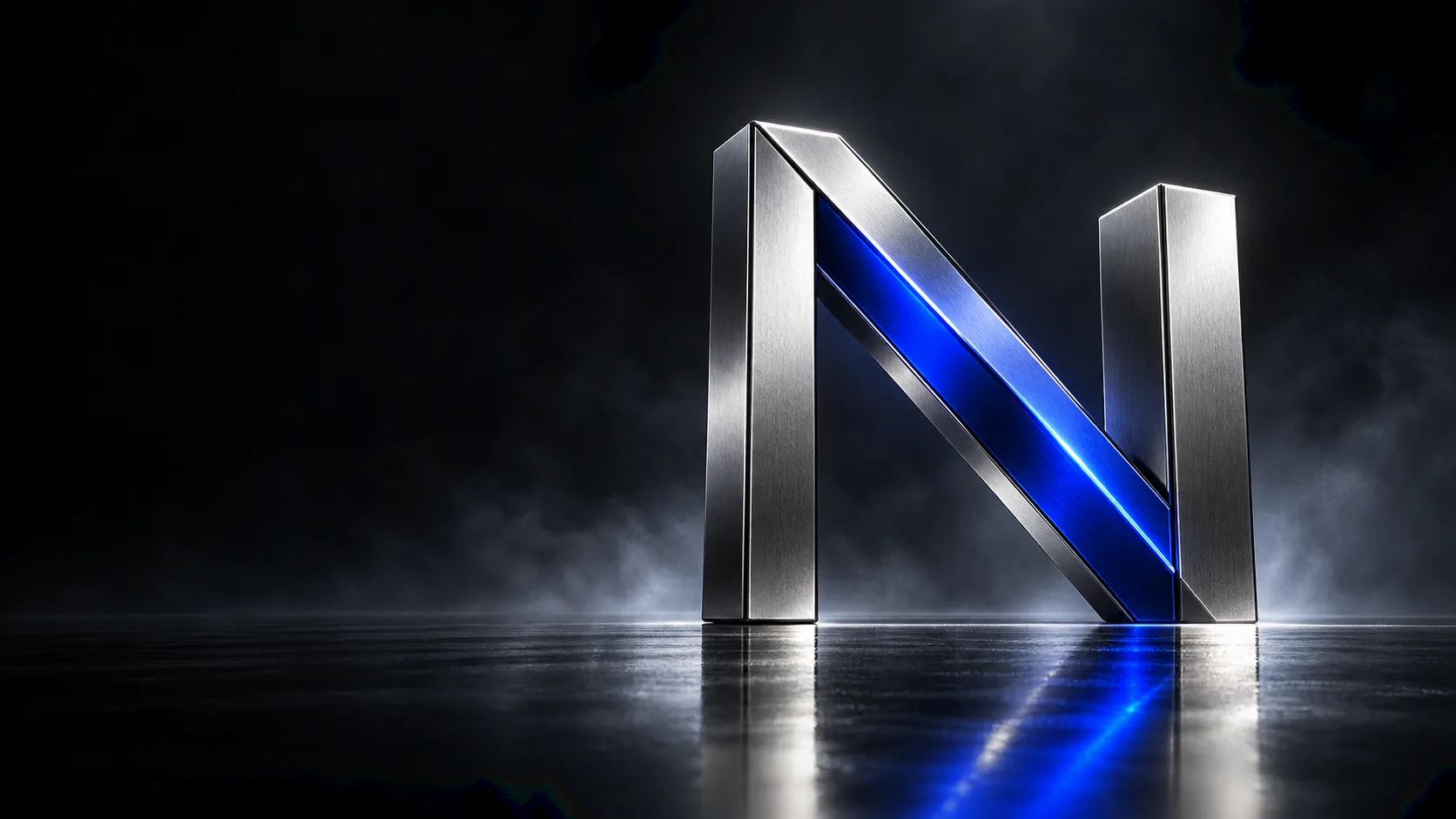 Architectural titanium Nexeria N with cobalt light